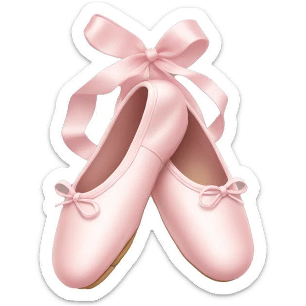Pale pink ballet shoes sticker