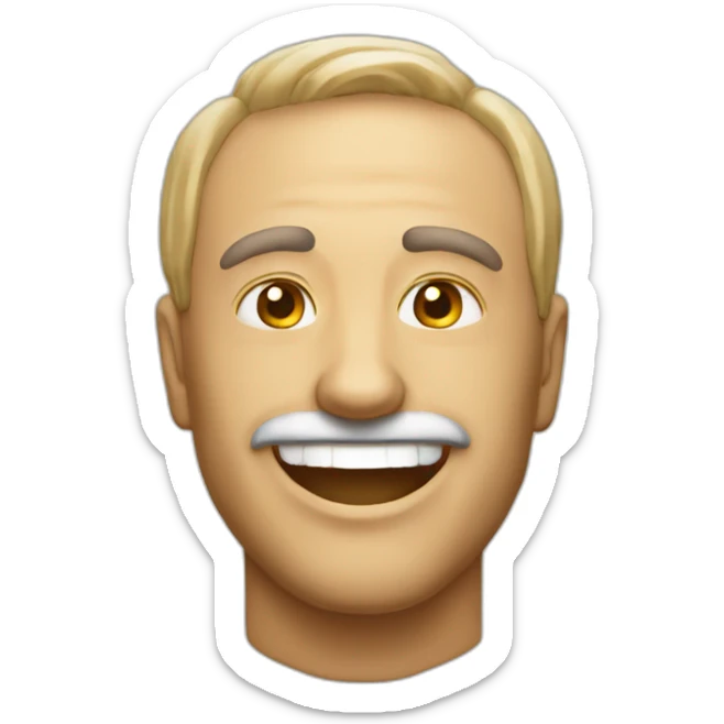 Create the cubic emoji of the head of a red tiber, smiling, friendly and with a positive attitude for WhatsApp sticker