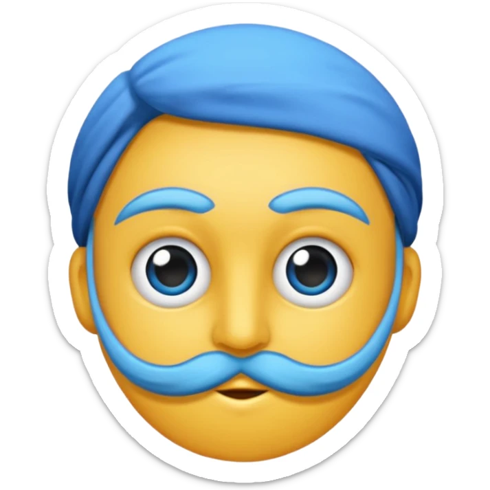 ağzından kalp çıkan mavi ejderha sticker