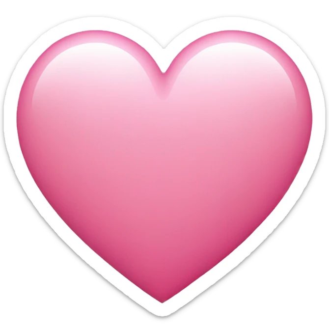 Pink heart sticker