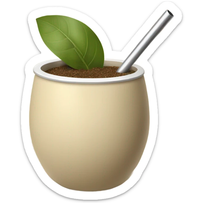 Yerba mate beige🧉 sticker