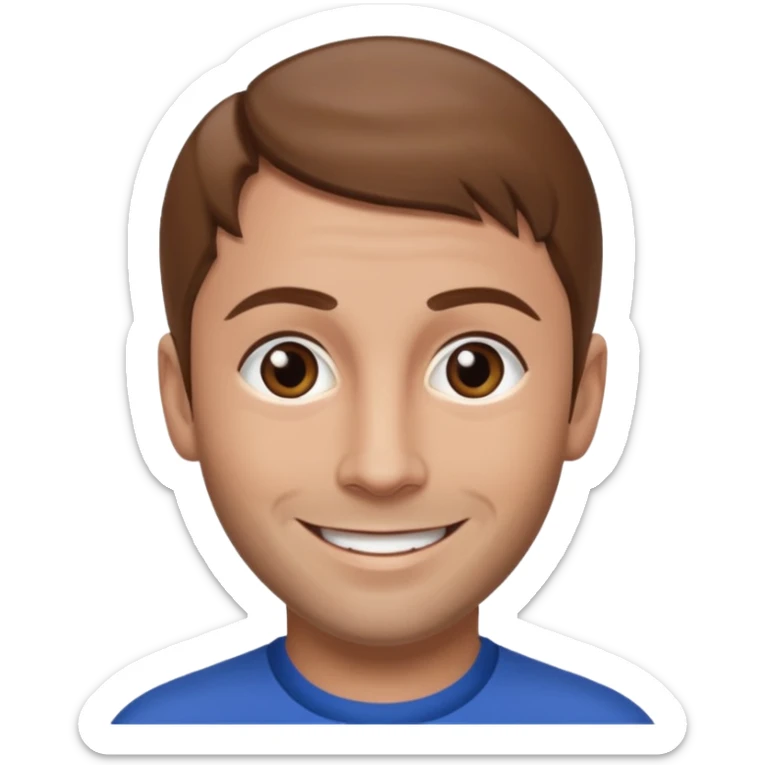 Terry Coldwell of east 17 with brown hair sticker