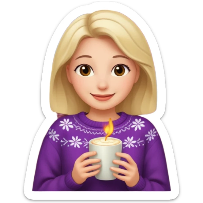 
woman who likes to watch romantic movies sticker