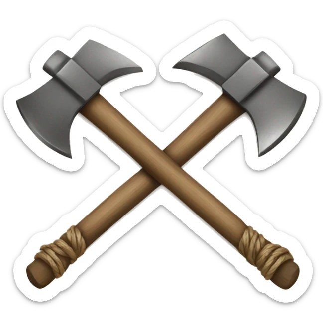 Fasces Symbol, the axe in the middle of the bundle of rods, all tied together. Usually symbol of 1940 Italy. Only one Axe. Then around it, STICKS, tied together. sticker
