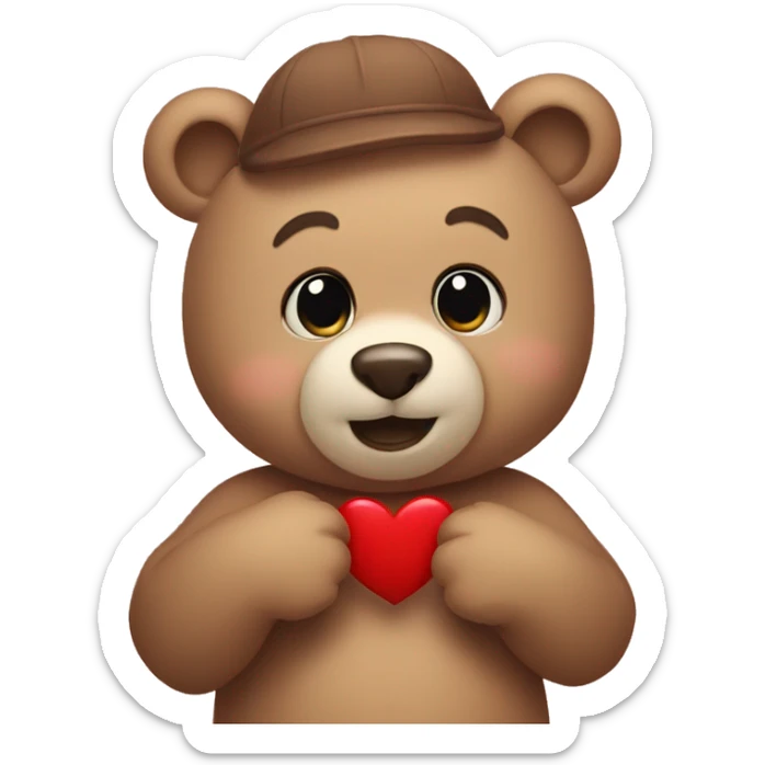 Bears in love  sticker