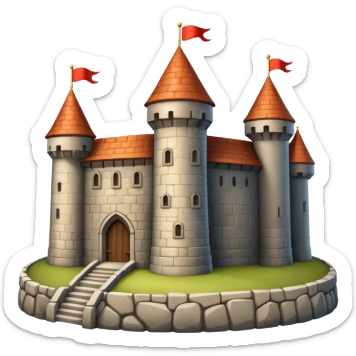 castelo medieval sticker