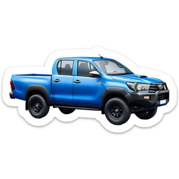 Toyota Hilux - Toyota (Model Year: 2021) (Iconic colour: Blue) sticker