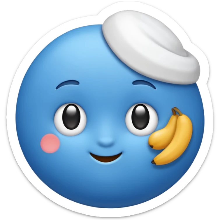 Verificación azul con un chulito blanco  que el emoji sea redondo y sin cara sticker