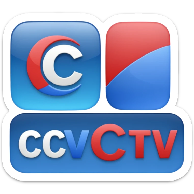 a logo for a news tv called C.C.TV NEWS sticker