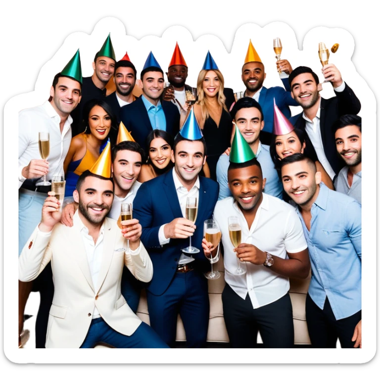 Tefi, Lewis Howes, Gary Vee, Tristan Tate, Tai Lopez, Josh King Madrid, Alex Hormozi, Iman Gadzhi, Branden Condy, Patrick Bet-David, Luke Belmar, Cardone, Shelby Sapp, Leila Hormozi, Tefi Valenzuela, business, Russell Brunson, partners, marketing, event , emoji, sales, money, mentor, party, emoji sticker