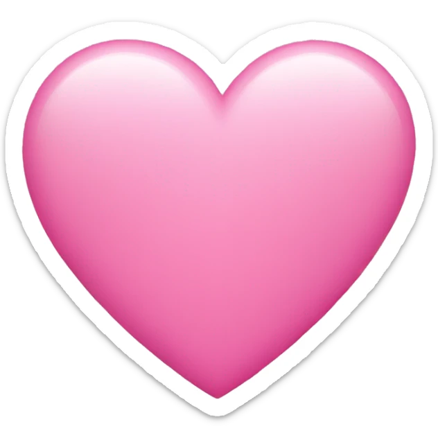 pink heart sticker