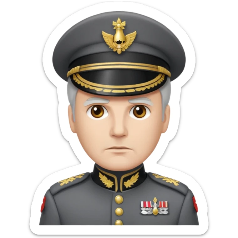 An emoji for discord of an Imperial Commander in something 90% like star wars sticker