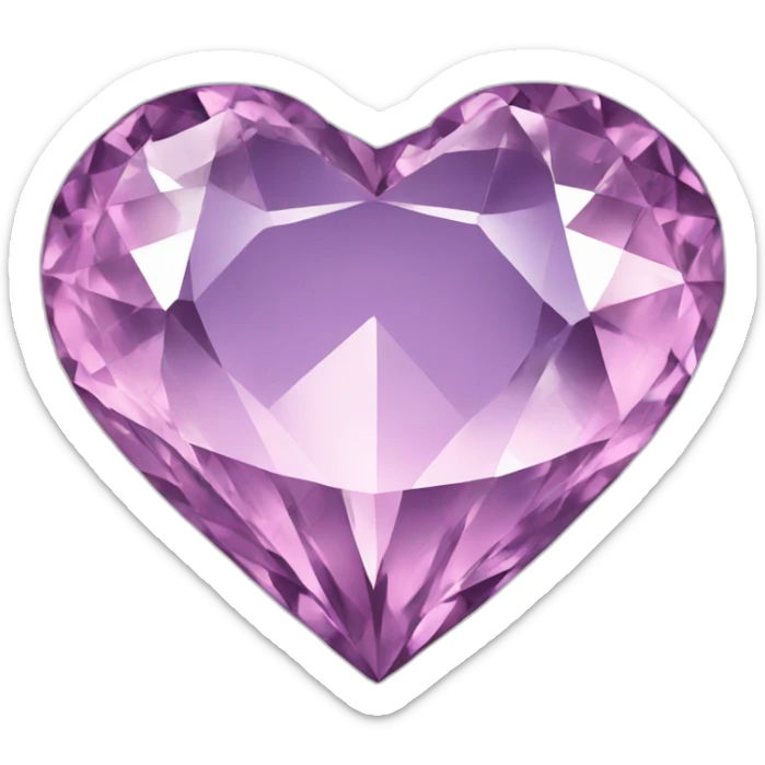 Diamond heart sticker