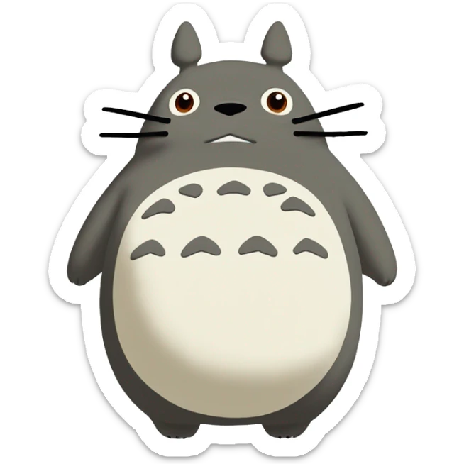 Totoro the main character of the movie of the Studio Ghibli “My Neighbor Totoro” sticker