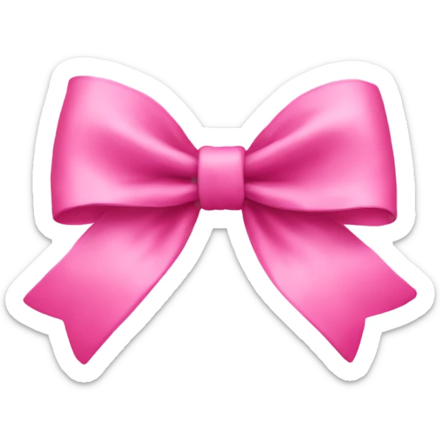 Pink bow  sticker