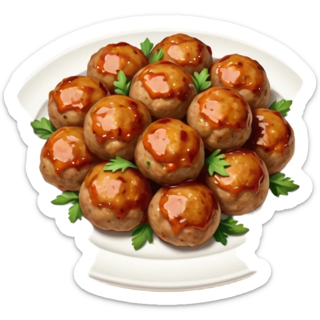 Polpette di tacchino al forno sticker