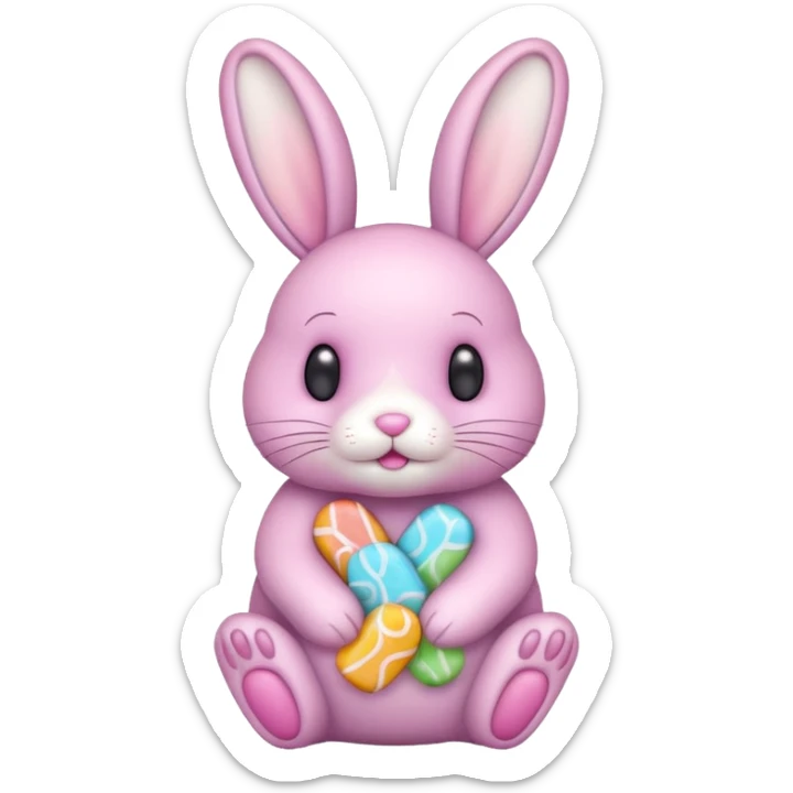 bunny is candy cute :3 sticker
