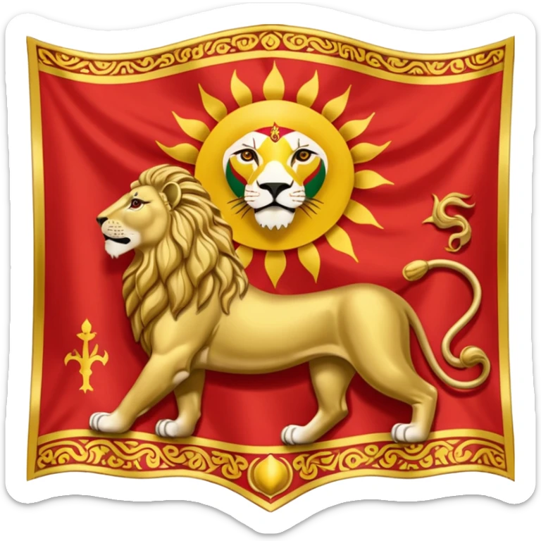 پرچم شیر و خورشید پهلوی sticker