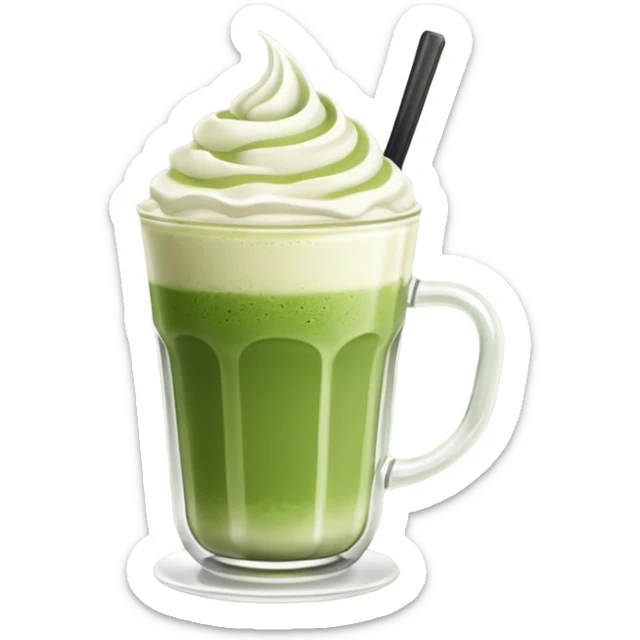 Matcha latte  sticker