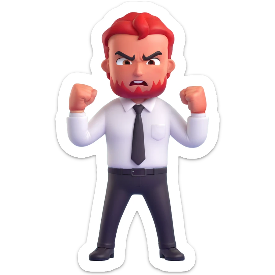 Anger character from Inside Out movie sticker