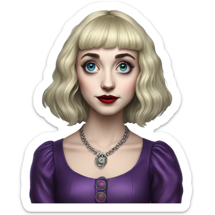 Sophia Anne Caruso is an American actress and singer best known for originating the role of Lydia Deetz in the Broadway musical Beetlejuice,  sticker