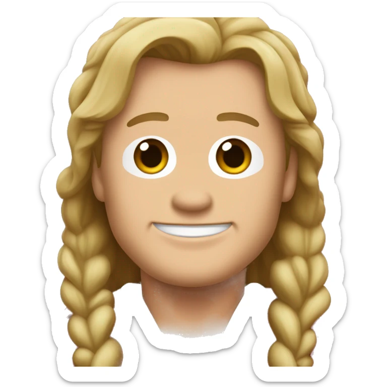 Barney Stinson, who has white skin, and dark blond hair that sticks out at the front, wears a red-black robe. sticker