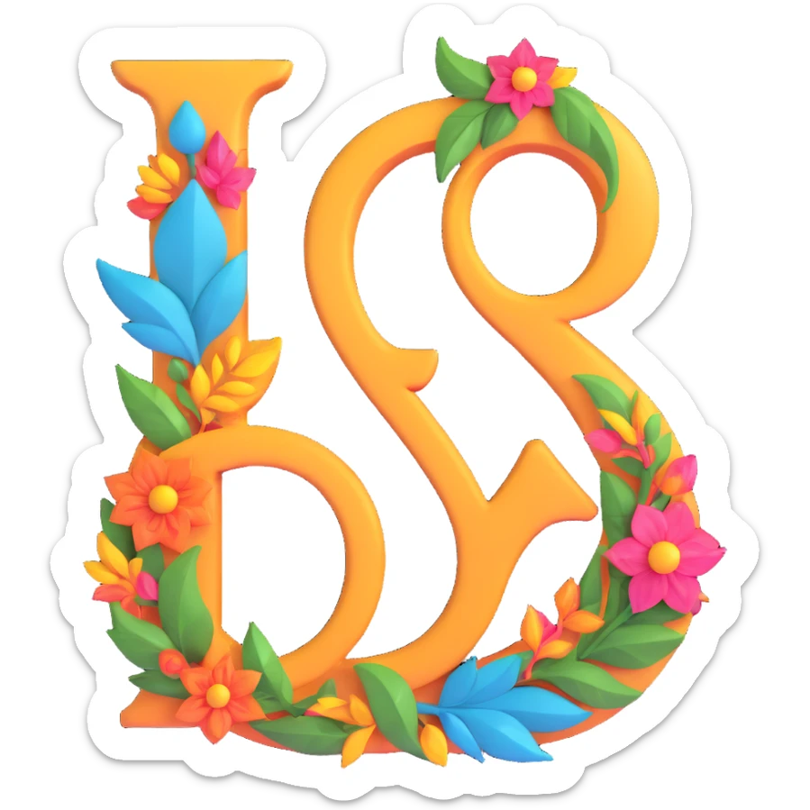 recognizable typical sign of the singer prince in the form of a male - female sign filled with exotic ornaments without a face sticker