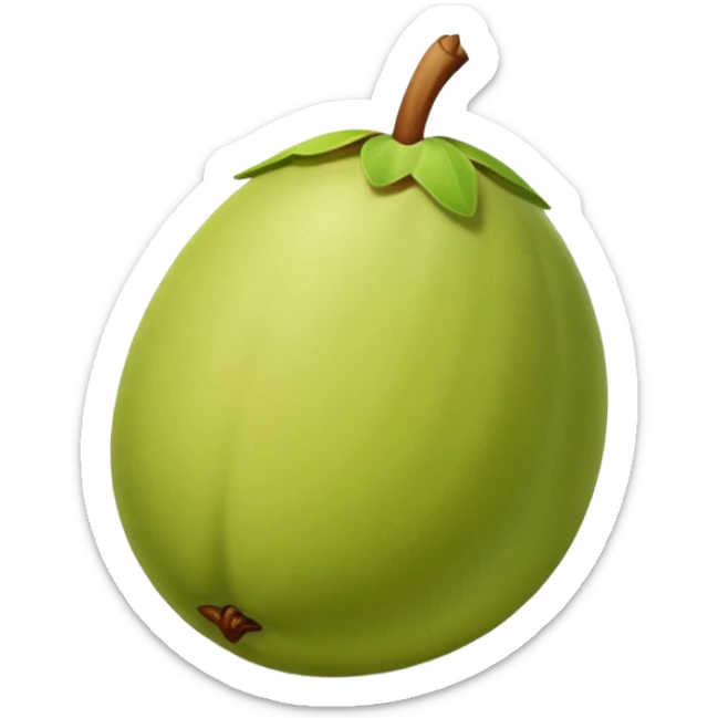 Pistachio emoji tan sticker