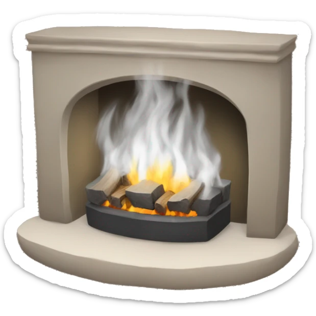 A hearth sticker