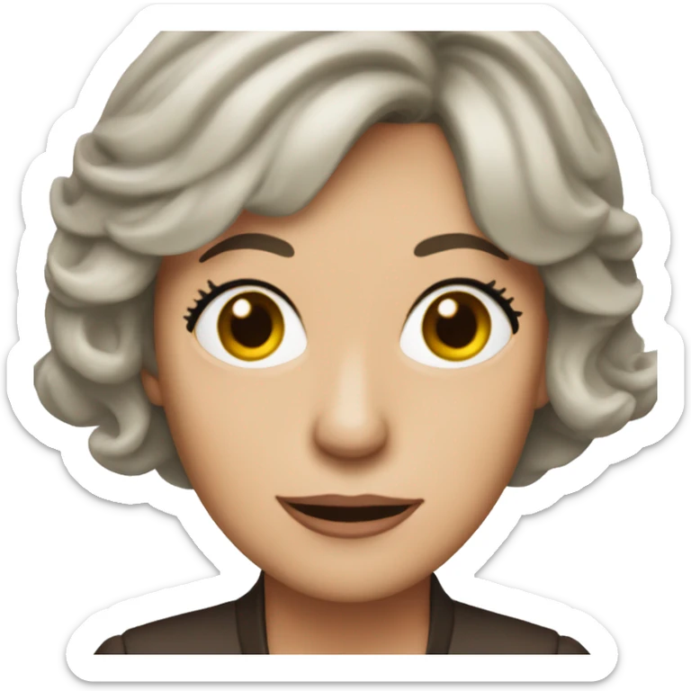  Christina Pickles with brown hair from friends tv series sticker