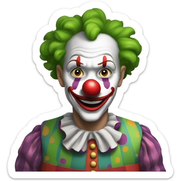 Clown sticker