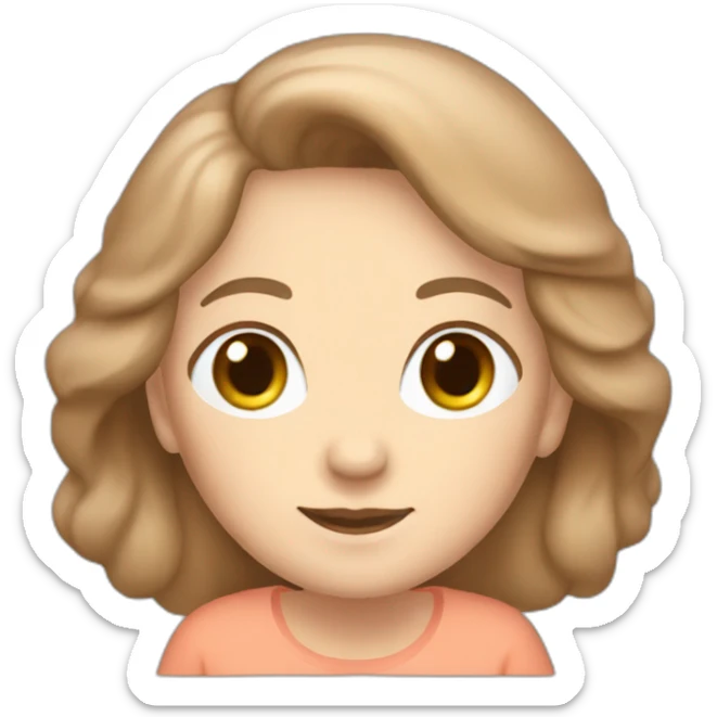 White 63 yrs old woman light brown hair with a salmon color T-shirt sticker