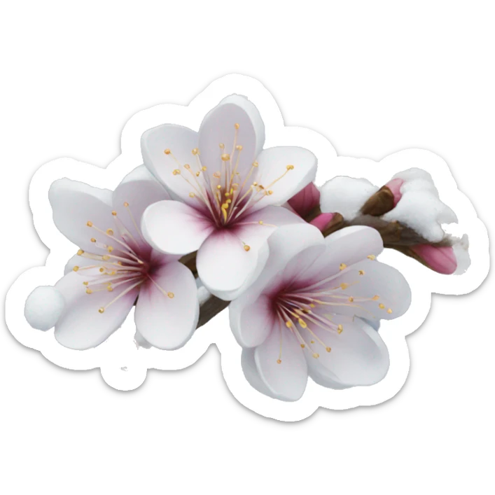 Winter blossom  sticker
