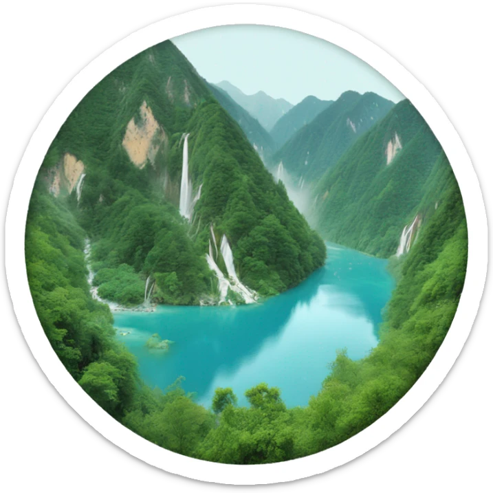 Jiuzhaigou valley sticker