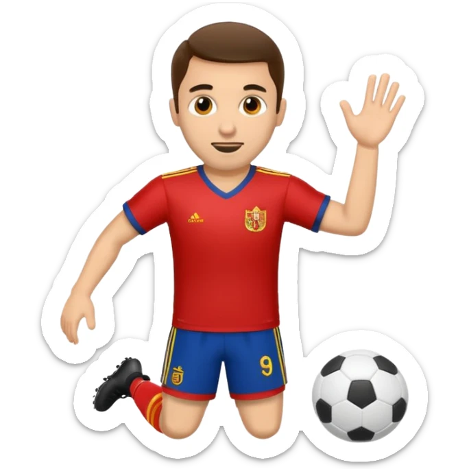Give me a football playerGive me a Spanish football player sticker