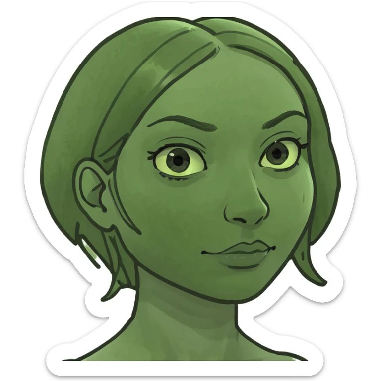 short beautiful mahogany skin girl sitting in the driver seat of a silver 2017 nissan rogue sticker