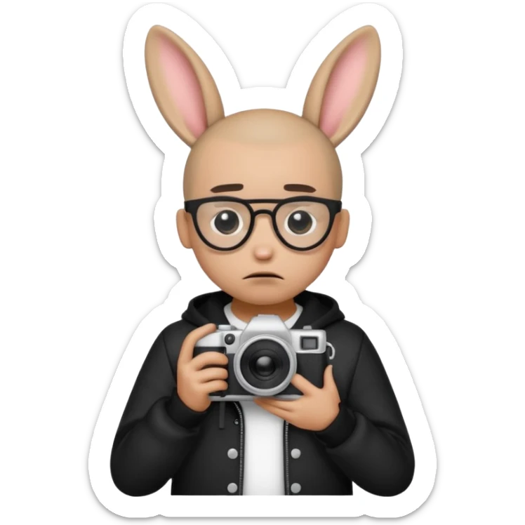 Necesito 5 emojis de Bad bunny con temática de su álbum debí tirar mas fotos, sticker