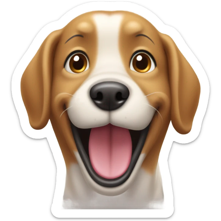 dog happy sticker