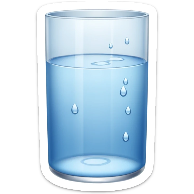 ]glass with water sticker