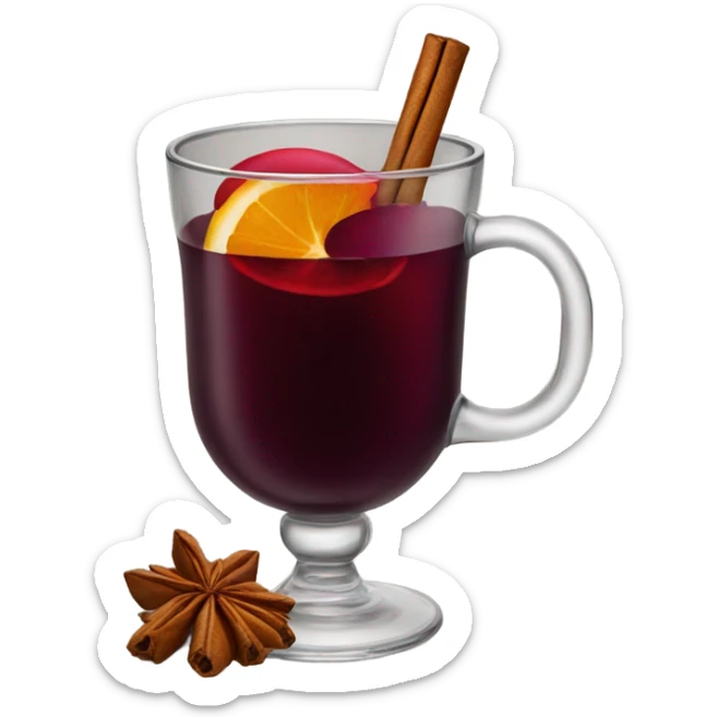 Mulled wine sticker