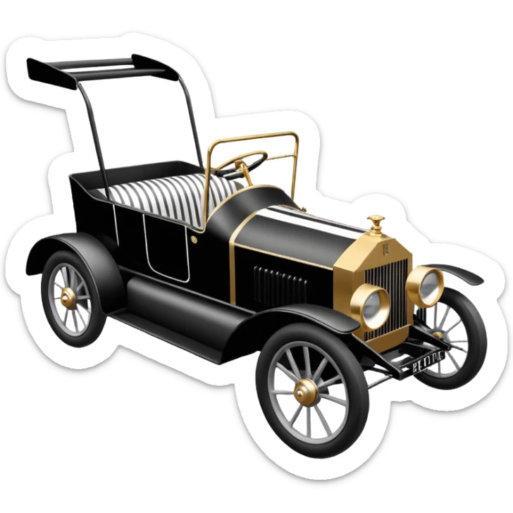 Antique looking rolls Royce shopping cart race car with custom aero body and  sticker