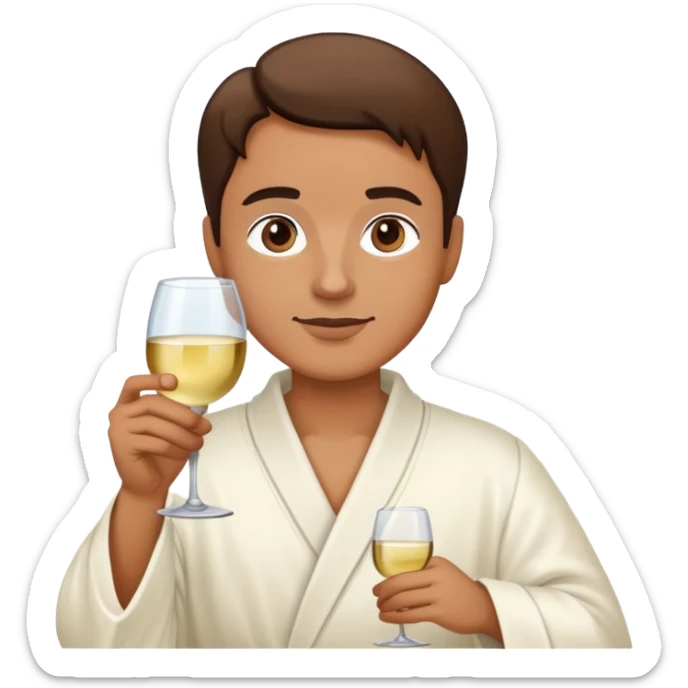 a piece of the Eucharist at church animated as a person that looks super cool and is partying sticker