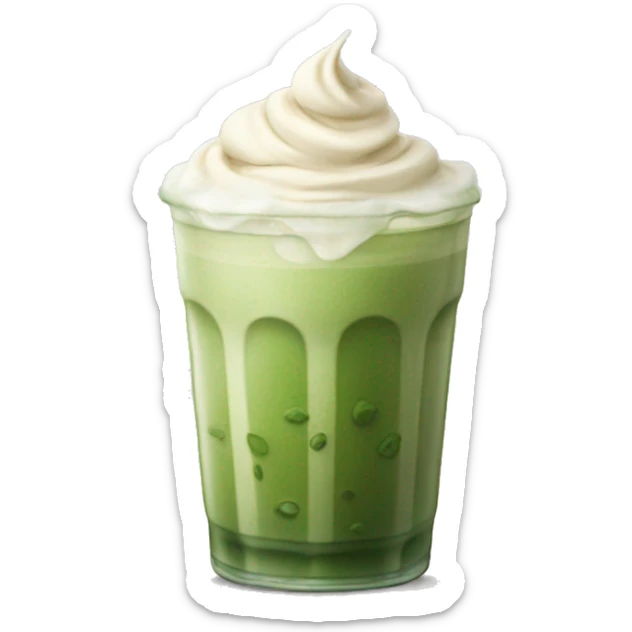 iced matcha latte sticker
