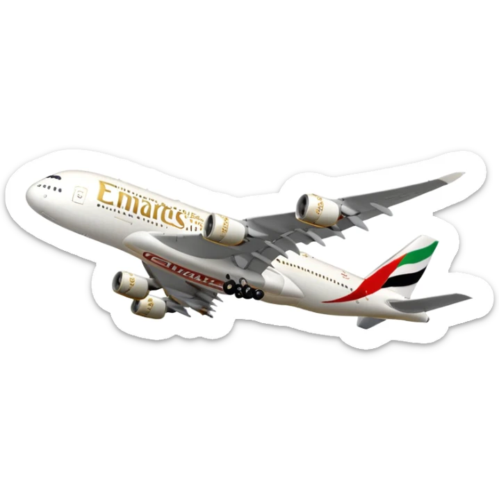 Emirates Airbus A380  sticker