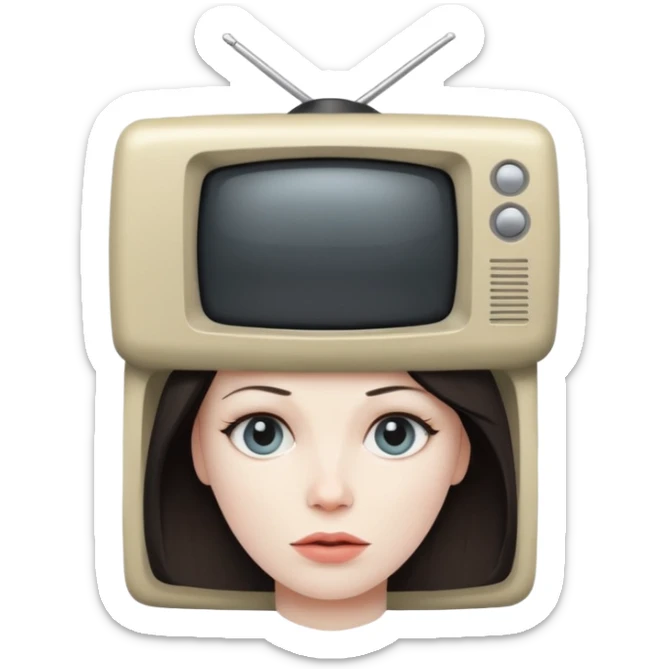 Skivid toilet TV woman from Skividi toilet sticker