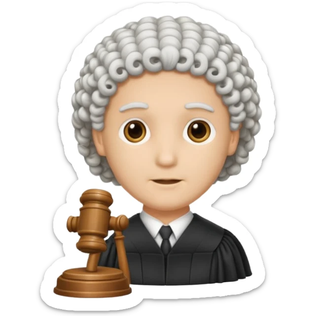 Courtroom Items, Judge’s Wig – traditional courtroom attire

 sticker
