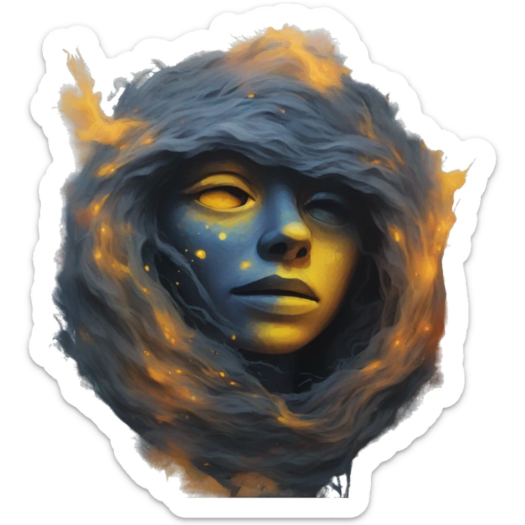 We painted our dreams on a canvas of trust, But the colors bled, and the canvas turned to dust. I'm searching for answers in the night's dark cloak, The animosity is gone in smoke. sticker