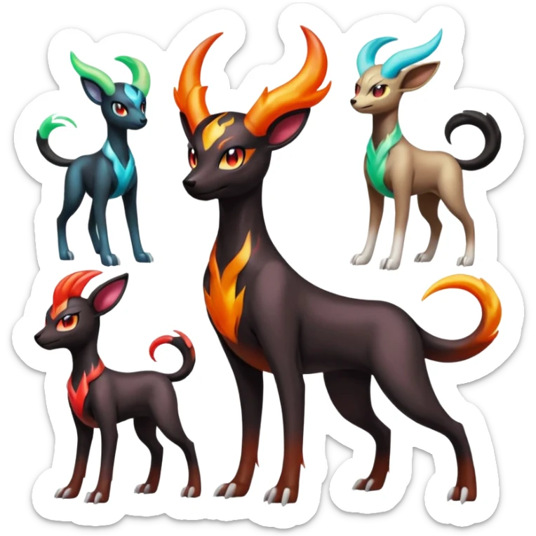 Darkrai-Houndoom-Crelly-Filian-Vedal-Meloetta-fusion, full body sticker