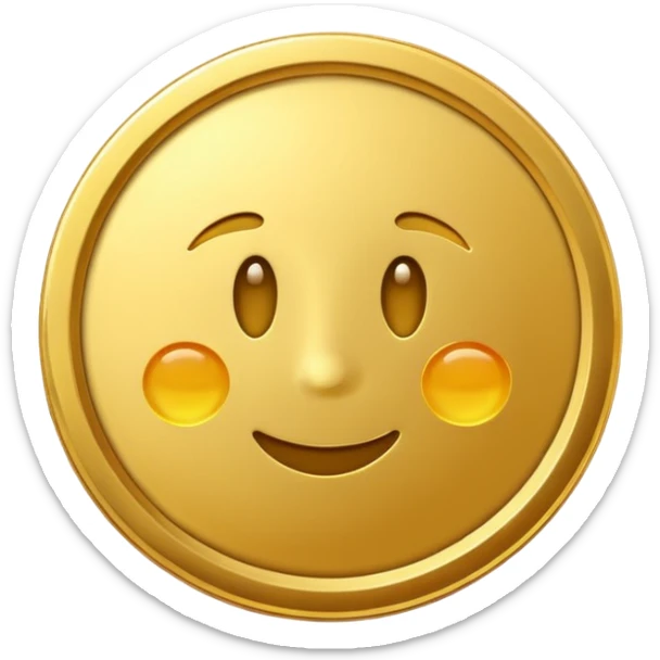 The secret to success emoji that looks like digital currency sticker
