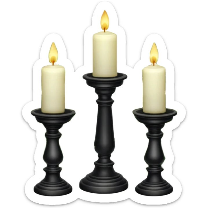 Aesthetic scenic beautiful gorgeous pretty elegant sparkly shiny scene of Candles, flowers, marble pedestals, lush vines, ferns, scenic aesthetic scenery sticker